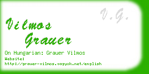 vilmos grauer business card